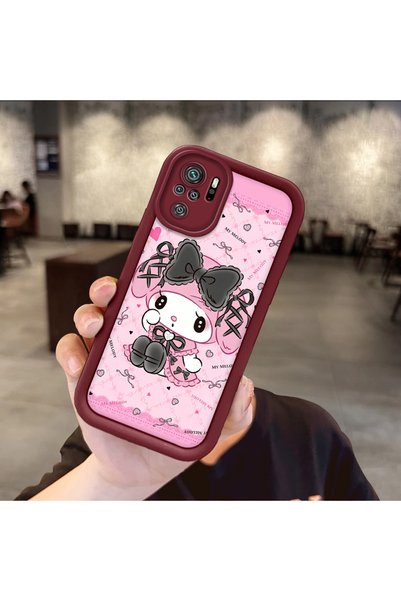 Hontinga Xiaomi Poco M5S Compatible Case Camera Protector Cartoon Pattern Mar...