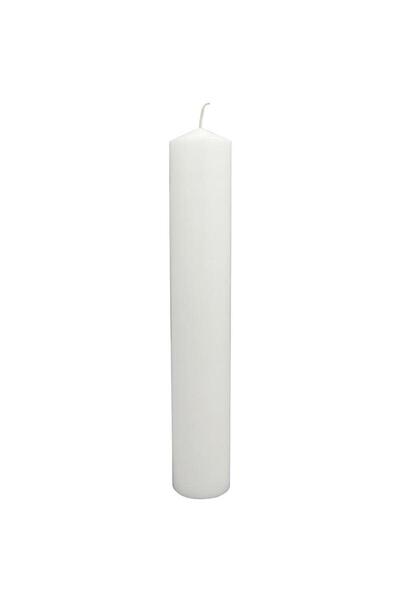 LCA Set 2 x Lumanare Stalp, Alb, 350 x 60 mm, Parfumata