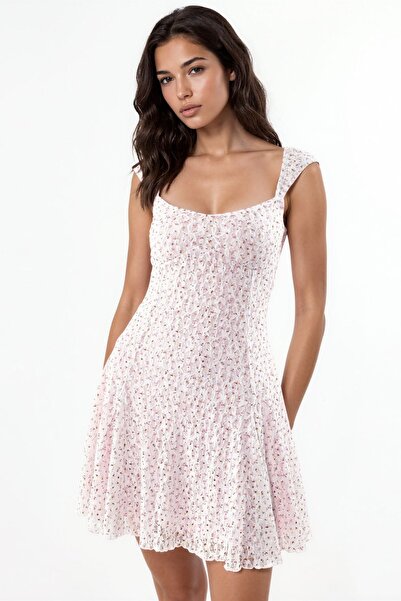 Hiccup Mini lace printed dress
