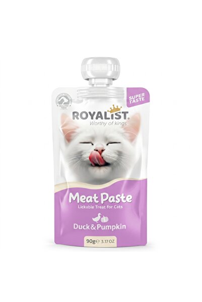 Royalist Meat Paste pentru Pisici cu Rață și Dovleac 90 g – Gustare cremoasă