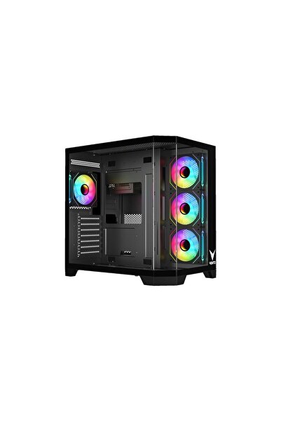 VENTO 850W 80+ Bronze VG4204FA Panoramik Gaming Mid-Tower Pc Kasası Siyah