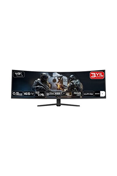 FAZEON X49F165DQP 49" 165Hz 0.5ms Fast Va 5k Double Qhd Hdmı*2+Dp+Type-C PD65...