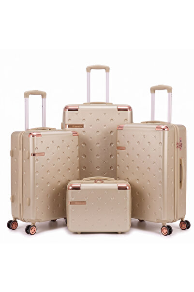 Dubai Power 4PC ABS Hardside Luggage Set 14/20/24/28 Inch | Lightweight Carry...