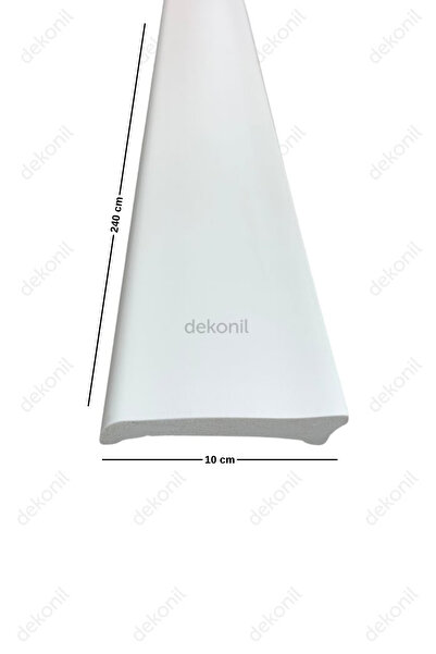 Dekonil Basic Beyaz Boyanabilir Süpürgelik 10cm - 6 Adet