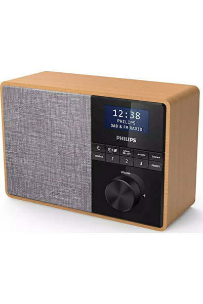 Philips TAR5505 Επιτραπέζιο Ηλεκτρικό Ραδιόφωνο DAB+ με Bluetooth Καφέ
