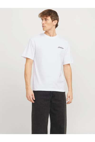 Jack & Jones تي شيرت رجالي محبوك CO100