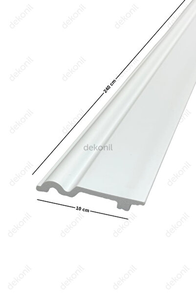 Dekonil Lux Beyaz Boyanabilir Süpürgelik 10cm - 6 Adet