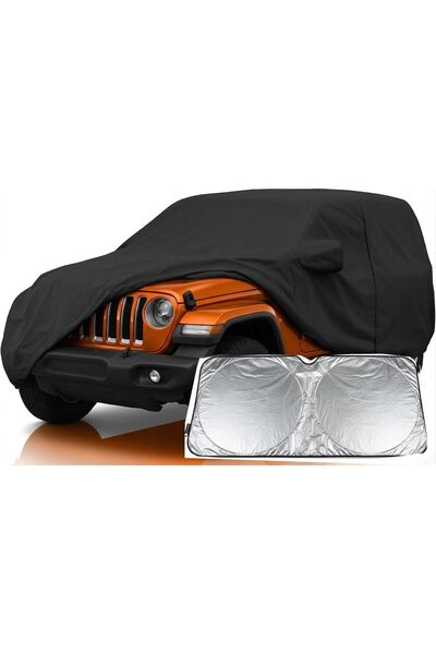 CFT 6 Layers Car Cover Custom Fit for Jeep Wrangler 4 Dr/Unlimited 4 Door JK ...