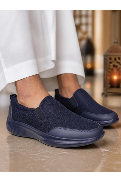 Generic Brand Men Vertical‑Stripe Mesh Slip‑On Casual Shoes, Platform Cushion...