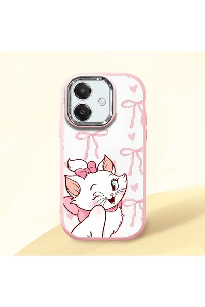 Hontinga Oppo A3X 4g Compatible Case Camera Protective Pink Cartoon Patterned...