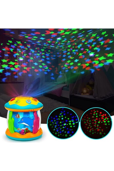 LEARNING FUN Işıklı Sesli Projektör Müzikli Oyuncak Aktivite Oyuncağı Davul G...