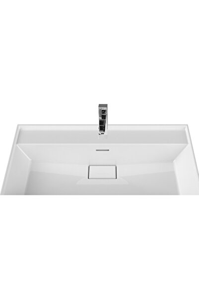 Turkuaz Seramik Sharp Etajerli Lavabo 80 x 48 cm