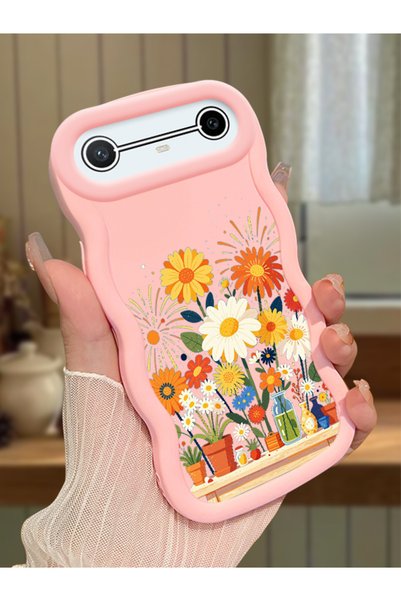 Hontinga Tecno Spark Slim Compatible Case Camera Protector Pink Silicone Love...