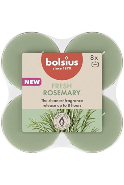 Bolsius Set 2 x Lumanare Pastila, 8 Ore, Bolsius, Parfum Rozmarin, 8 Bucati