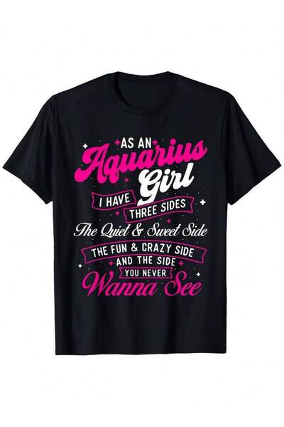 k222 Zodiac Sign T-Shirt Men Women - 100% Cotton Retro Astrology Tee With Aqu...