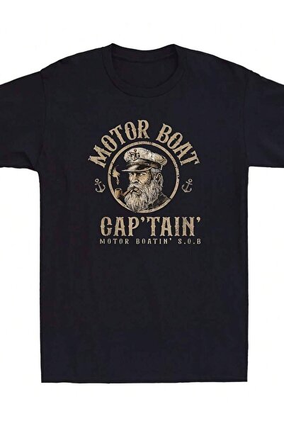 k222 قميص برسومات كابتن القوارب ومرح البحار على البحيرة، مقاسات متعددة