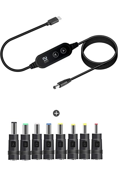 GENERAL Custofit Type C to Dc5521 Power Cable 5.5X2.1Mm 200cm with 10 Convert...