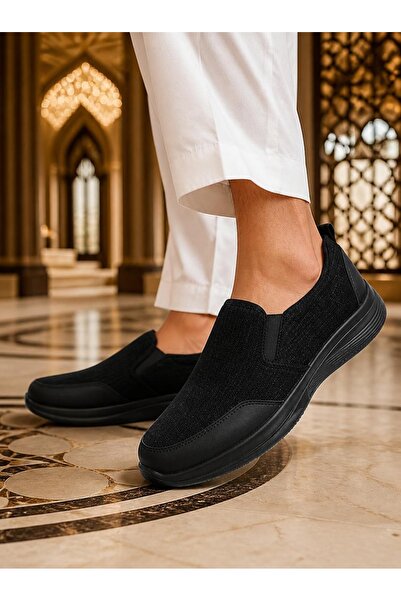 Generic Brand Men Vertical‑Stripe Mesh Slip‑On Casual Shoes, Platform Cushion...