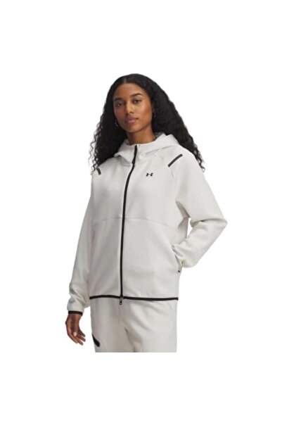 Under Armour Kadın UA Unstoppable Fleece Tam Fermuarlı Sweatshirt 1379842-110