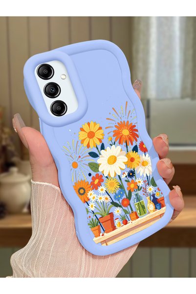 Hontinga Samsung Galaxy A14 5g Compatible Case Camera Protector Blue Silicone...