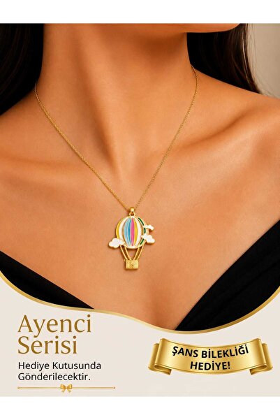 Ayenci Women's Colorful Balloon Figured Necklace