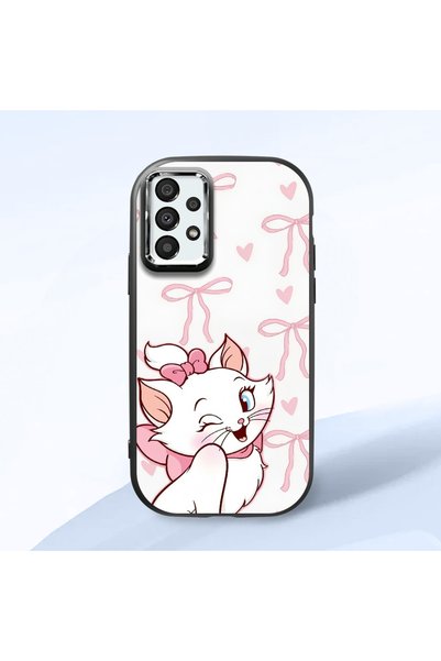 Hontinga Samsung Galaxy A33 Compatible Case Camera Protective Black Cartoon P...