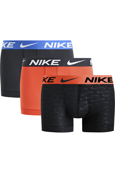 Nike Erkek Marka Logolu Elastik Bantlı Günlük Kullanıma Uygun Gri Boxer
