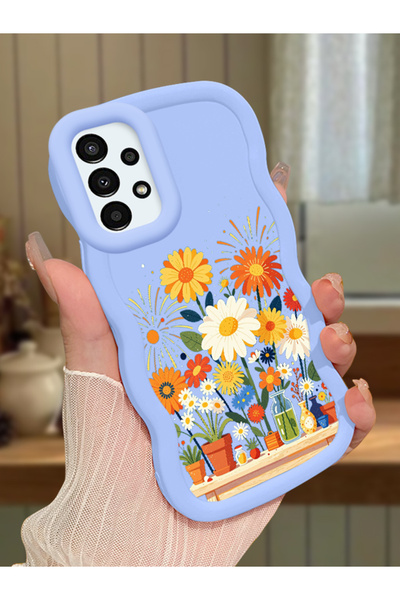 Hontinga Samsung Galaxy A13 4g Compatible Case Camera Protective Blue Silicon...