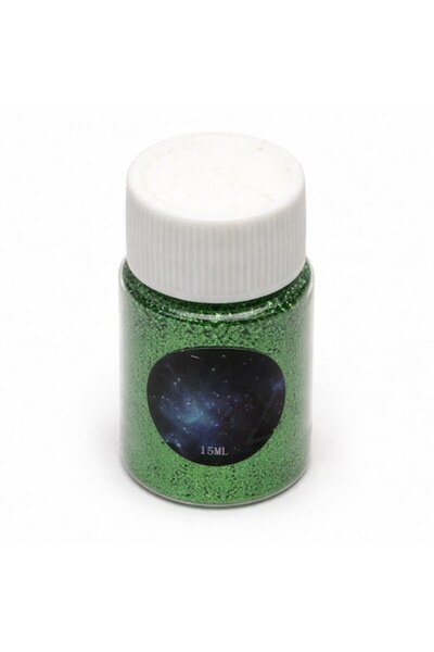 Emart Premium ultra-fine green glitter 15ml – decorative glitter for resin, p...