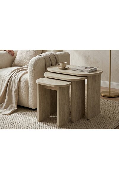 Vivense LOTUS ZİGON SEHPA, TRAVERTEN