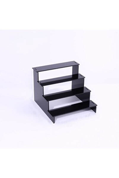 Morvena Picks Suport acrilic cu patru niveluri - 5 cm - Negru