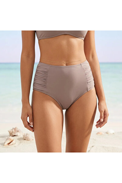Kalın Kenar Önü Büzgülü Bikini Altı