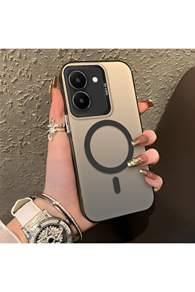quırkshıeld Vivo Y36 4G/5G Uyumlu Şık Minimal Halka Desenli Telefon Kılıfı, M...