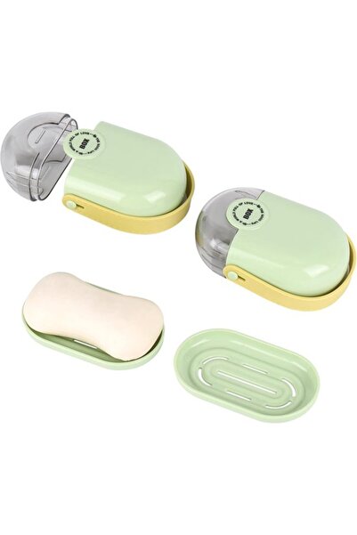 Morvena Picks Pachet 2 11,8x8x4,5cm Sapună portabilă de călătorie verde - cu ...