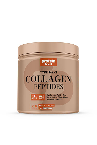 Proteinocean Collagen - Kolajen | Şeftali - 6 Farklı Bileşen İlaveli - Tip 1,...
