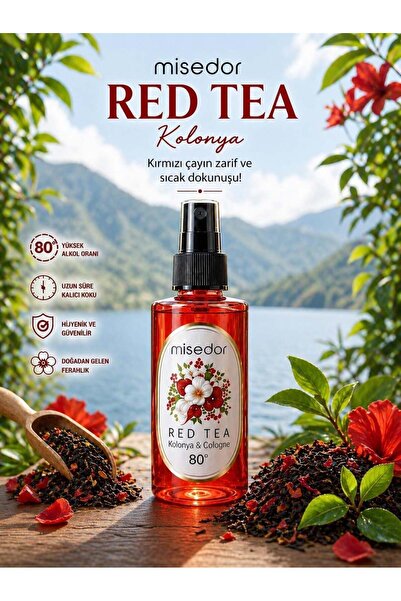 şirineşyalarım Red Tea Kolonyası 80° - 50ml Cep Boy