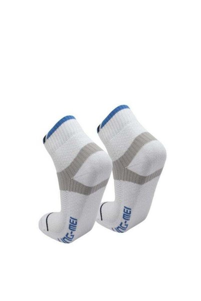 LING-MEI Socks AS 104 Blue & White – Breathable, Soft & Durable Sports Socks