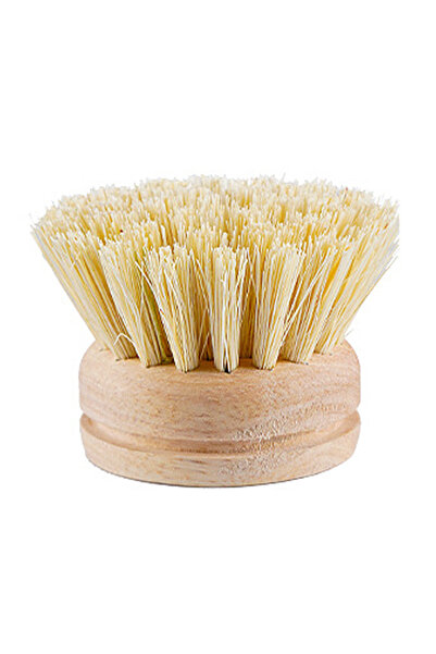 Choice6 Sisal Hair Replaceable Dish Brush Wooden Handle Stain Remove Pot Brus...
