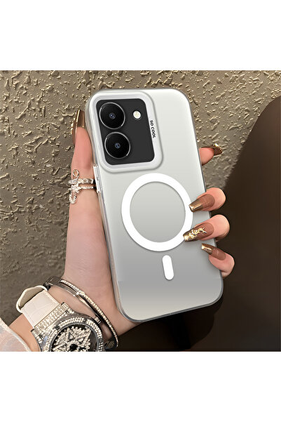 quırkshıeld Vivo Y36 4G/5G Uyumlu Şık Minimal Halka Desenli Telefon Kılıfı, M...