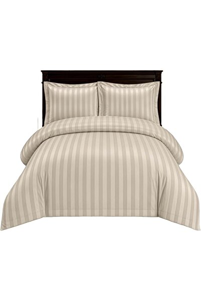 GENERAL Striped Bedding Set, Duvet Cover, Quilt Cover, Fitted Sheet, and Pill...