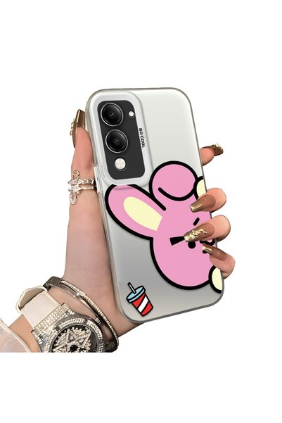 ucuc Vivo Y04 Compatible Hard Acrylic Back Silicone Edge Lens Protection Doub...