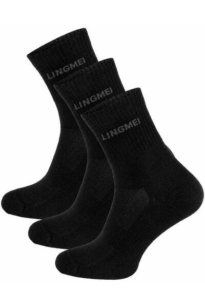 LING-MEI Socks AS 2401 Black – Breathable, Soft & Comfortable Sports Socks