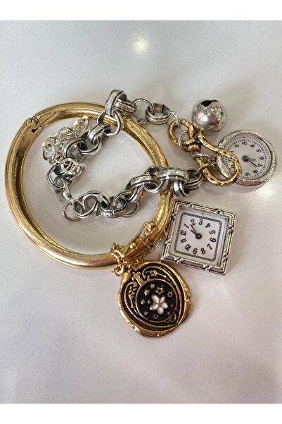 Qualia Butik Women's Zr Model Double Watch Bracelet