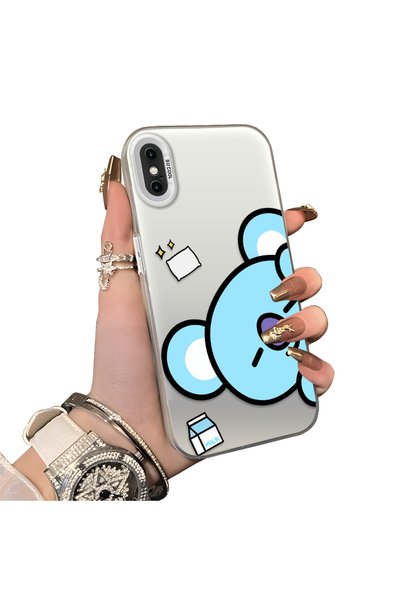 ucuc حافظة مزدوجة متوافقة مع هاتف iPhone XS Max مصنوعة من الأكريليك الصلب وحا...