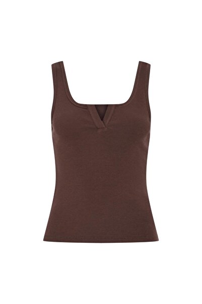 Beauty Omelette Brown Mini Ribbed Undershirt