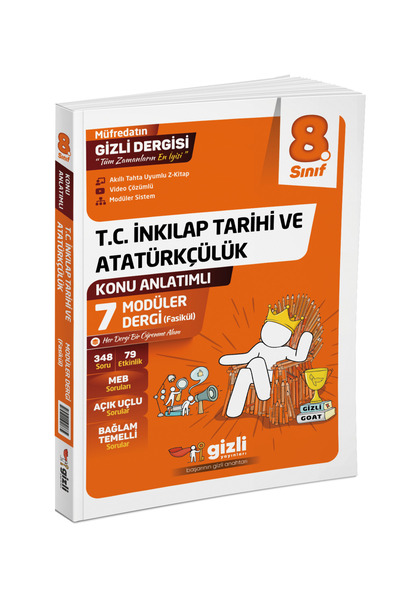 Gizli Yayınları 8. Sınıf T.C. İnkılap Tarihi ve Atatürkçülük Müfredatın Gizli...