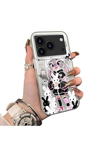 ucuc iPhone 17 Pro Compatible Hard Acrylic Back Silicone Edge Lens Protection...