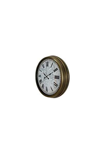 Vivense ANTİQUE WORLD ESKİTME METAL DUVAR SAATİ 40 CM