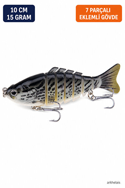 Arkhelais Swimbait Yapay Balık Yemi 10 cm 15 gr 7 Parçalı Eklemli Sahte Yem –...