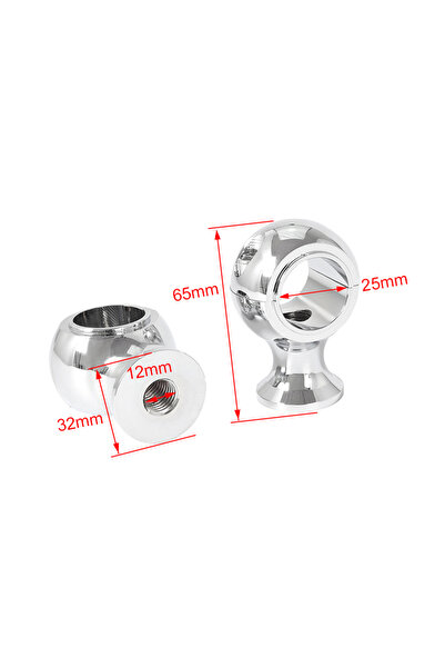 choice2 Chrome 25mm Motorcycle Handlebar Risers Clamp Fat Round Heightening M...
